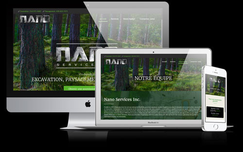 Conception de site web WordPress pour Nano Services